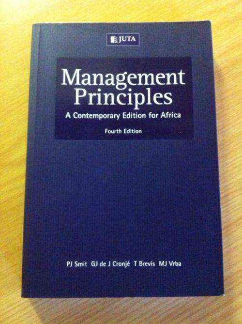 Management Principles: A contemporary edition for Africa â Fourth Edition