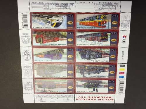 RSA Mint Stamps - SA Railways 150 Years