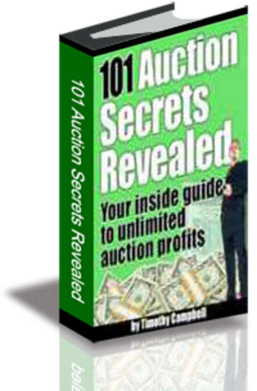 101 Auction Secrets Revealed - EBook (Free Shipping)