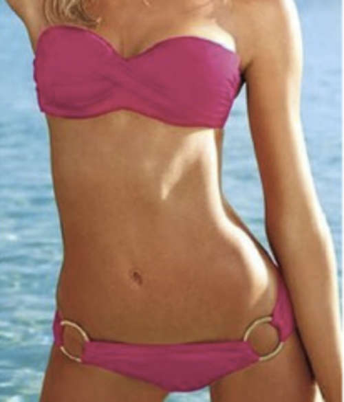 *In Stock* Sexy Padded Bandeau Bikini Swimwear Pink Victoria Secret look a like Size S (Size 8)