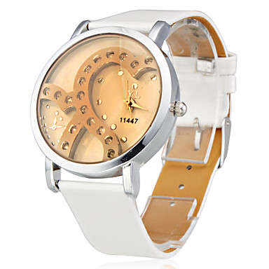 IN STOCK - White Heart Shaped Diamante Ladies Wrist Watch