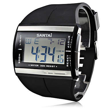IN STOCK - Multifunctional Men's Rubber Style Digital Watch