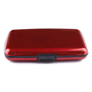IN STOCK - Alluminium Business Card Holder - Red