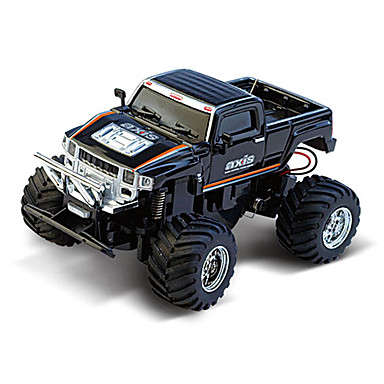 In Stock - Tiny Remote Controlled Black Big Wheel Hummer Monster Truck