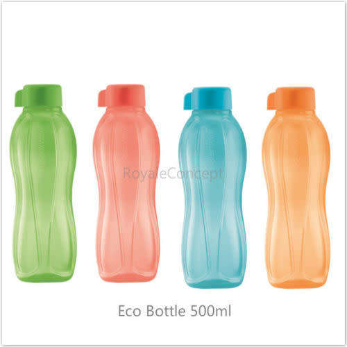 Tupperware 500ml water bottle (Red Glitter)