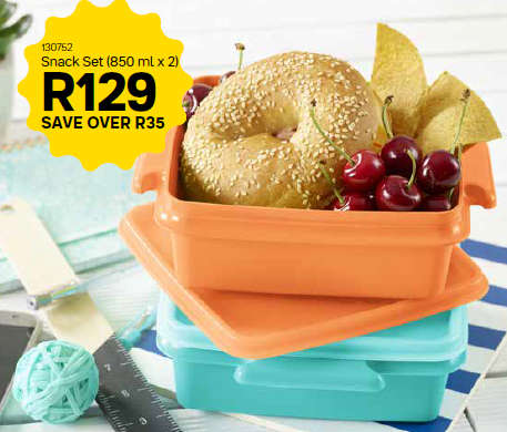 Tupperware Snack Set (set of 2)