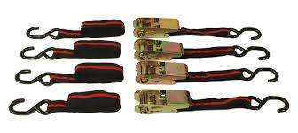 4 PC 25mm - 15' Ratchet Tie downs