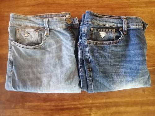 2 x Mens Jeans | 32 Size | Guess Brand | Slim Straight  |  Both for the Price