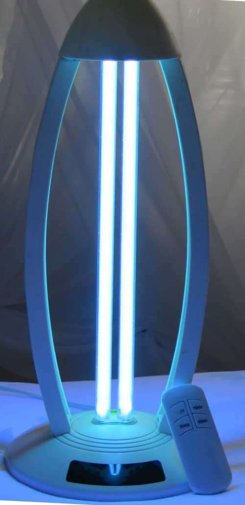Stylish Ultraviolet Table Lamp Sanitizer with Remote Control.