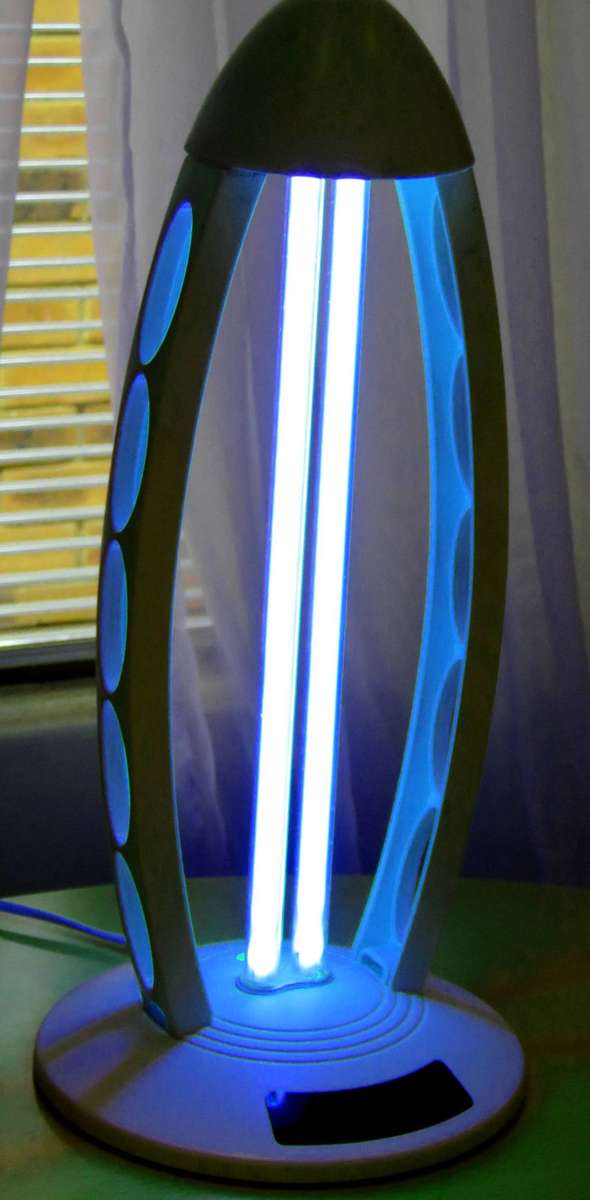 Stylish Ultraviolet Table Lamp Sanitizer with Remote Control.