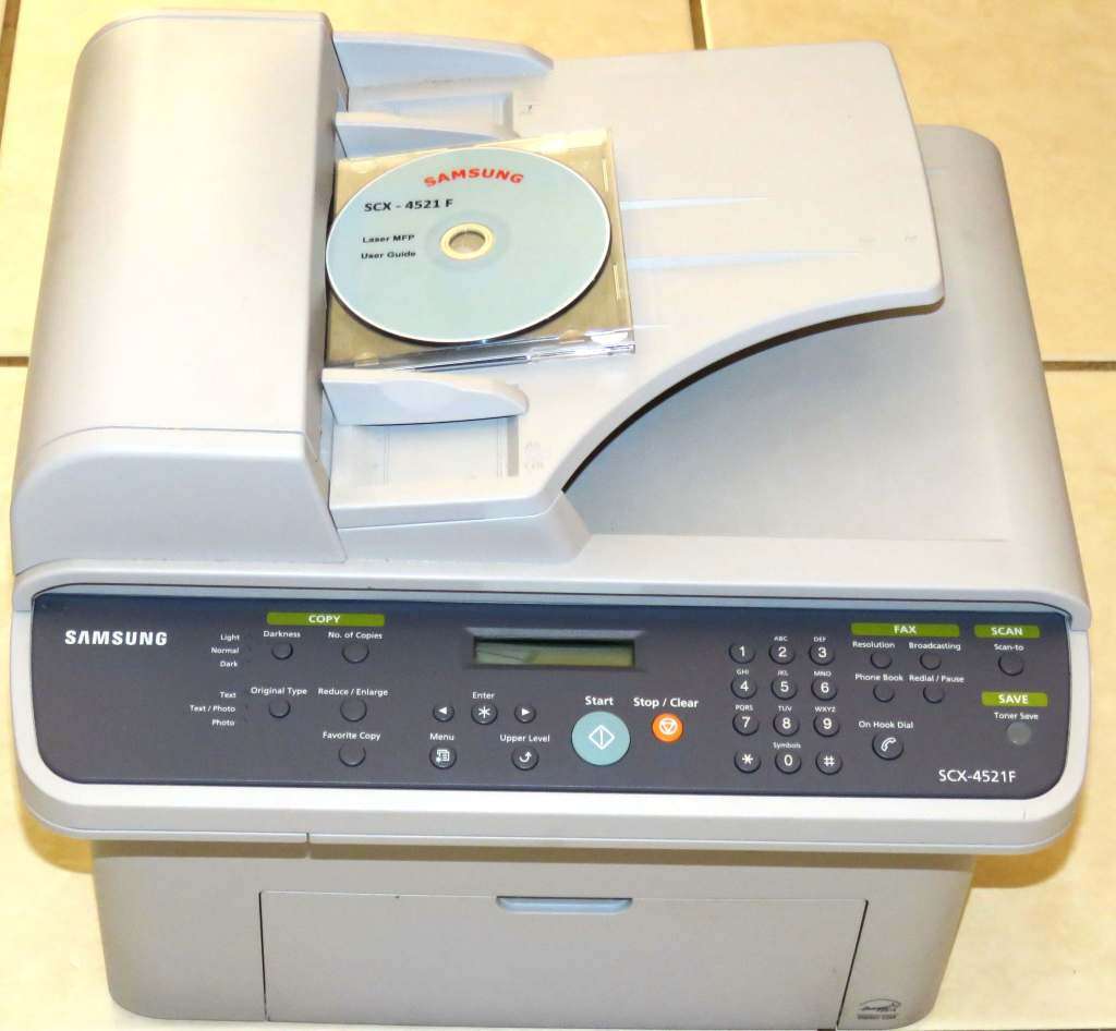 SAMSUNG SCX-4521F MULTIFUNCTION LASER PRINTER  PRINT, SCAN, COPY, FAX  BLACK & WHITE