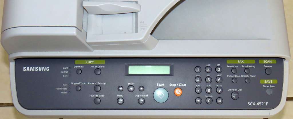 SAMSUNG SCX-4521F MULTIFUNCTION LASER PRINTER  PRINT, SCAN, COPY, FAX  BLACK & WHITE