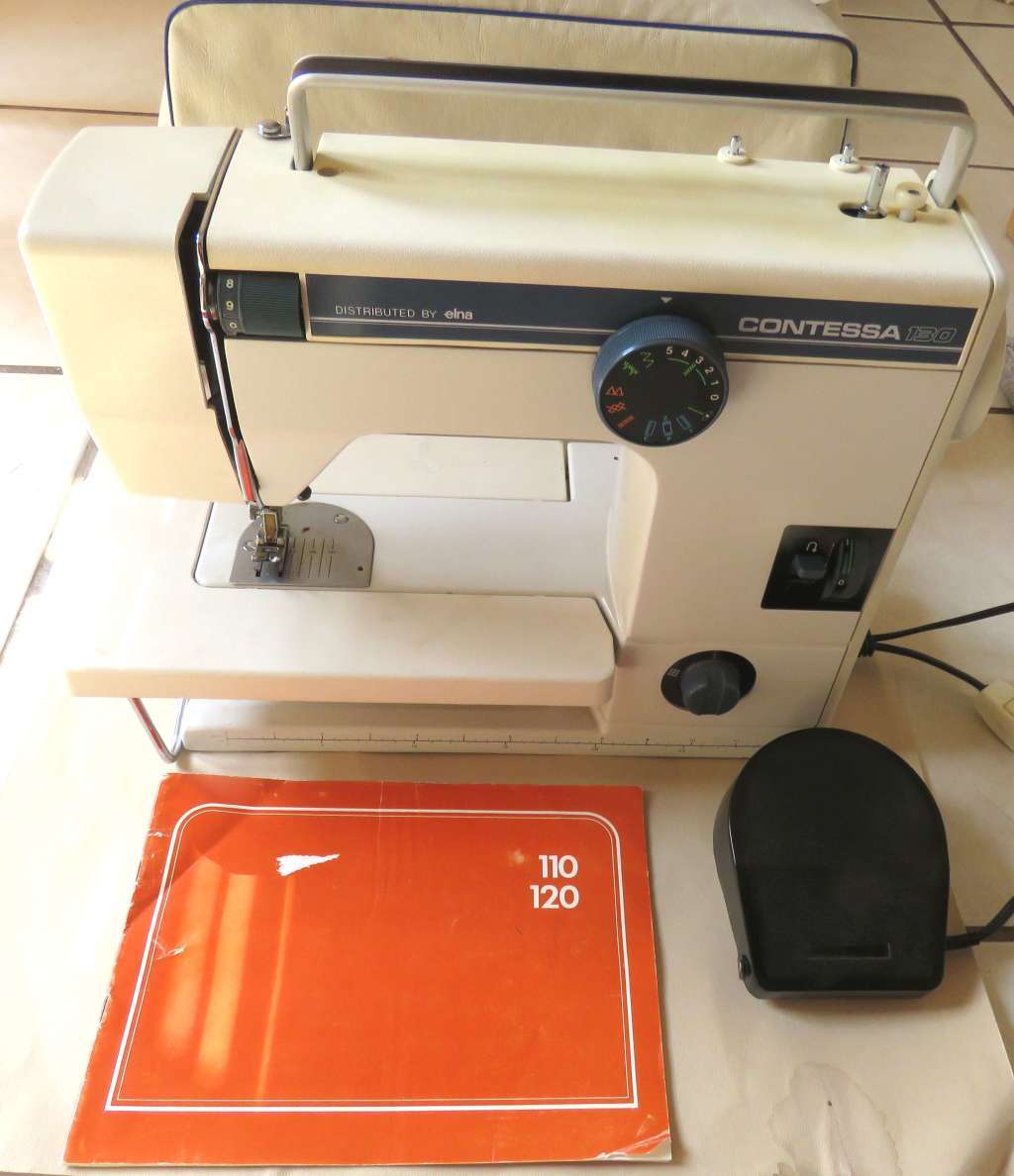 OLDER CONTESSA SEWING MACHINE BY ELNA IN EXCELLENT CONDITION