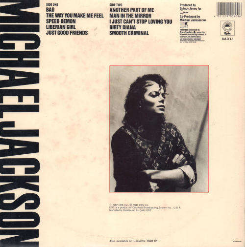 Michael Jackson - Bad - South African Gatefold Vinyl