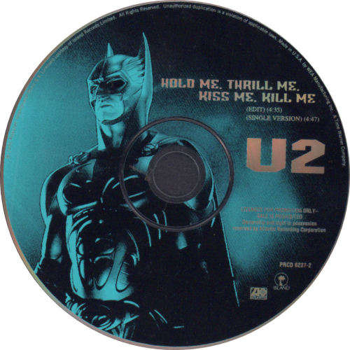 U2 - Hold Me, Thrill Me, Kiss Me, Kill Me - Import Promo CD - PRCD6237-2