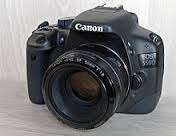 CANON  EOS    550 D  +  CANON     LENS  50  MM  1:1.8  II  in   EXCELLENT  CONDITION .