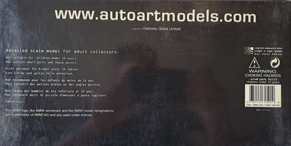 BMW 2002 TURBO Scale 1:18