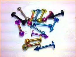 1 x TiTanium Eyebrow and Lip Laberet  Ring  ...Hott Deal