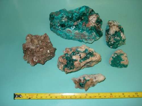 RARE ! 6pc DIOPTASE TSUMEB Cerussite twin Gemstone Crystal semi precious stone rock minerals Healing