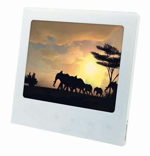 Imagenation MPF802 8'' slim line multi media frame white