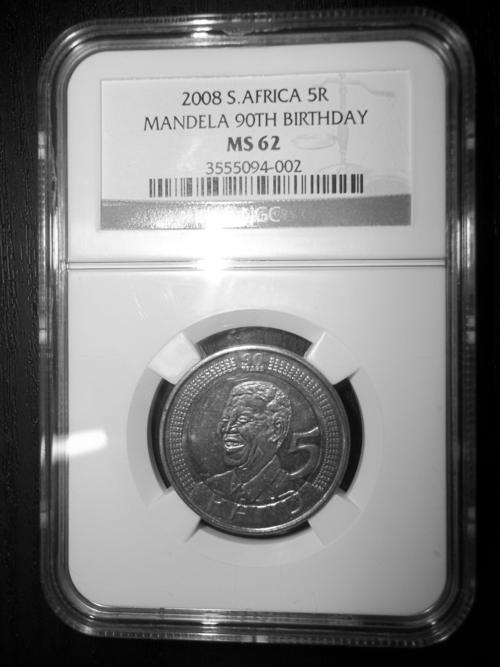 2008 Mandela's birthday NGC graded MS62
