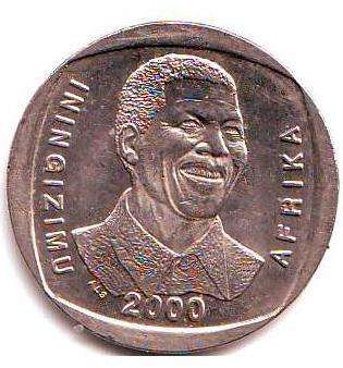 6 X Mandela 2000 R5 Coins