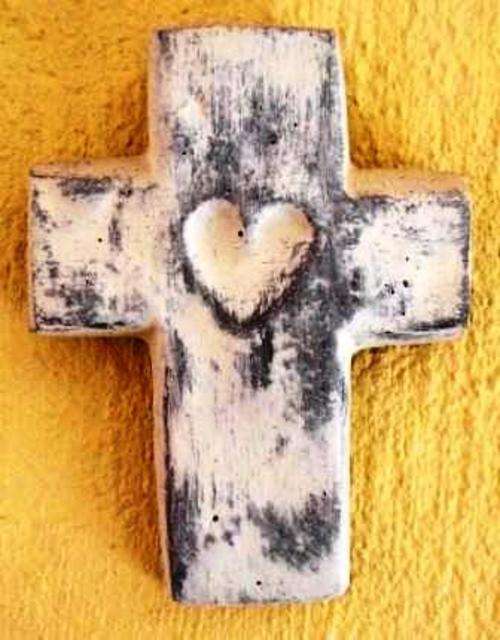 Friendship cross heart in