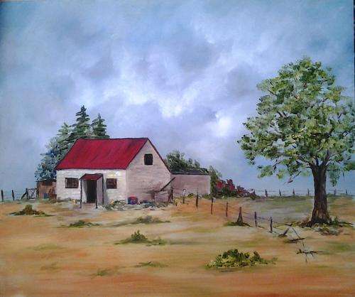 Landscape  in oil -  450mm x 380mm