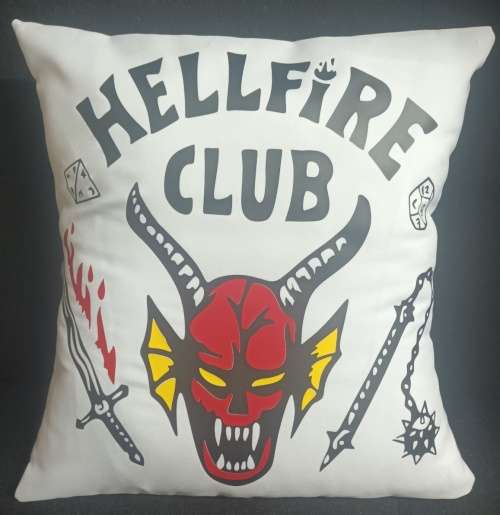 Scatter Cushion - Stranger Things theme, Hellfire club