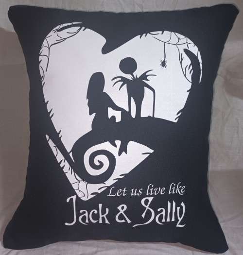 Scatter Cushion - Jack Skellington, Jack & Sally, The Nightmare Before Christmas