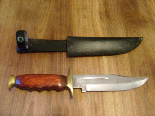 RAMBO BOWIE STYLE KNIFE DAGGER 440 steel with sheath 30cm GREAT VALUE!!!