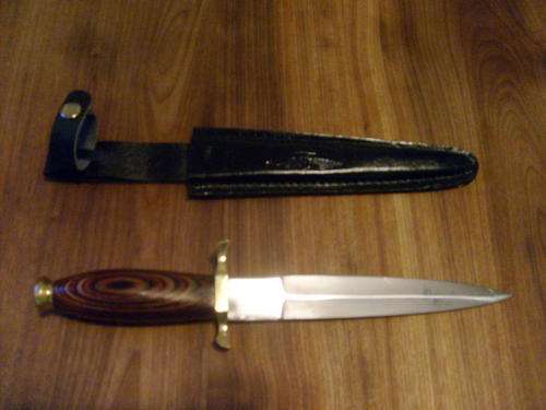DIRK BAYONET STYLE KNIFE DAGGER 440 steel with sheath 30cm GREAT VALUE!!!