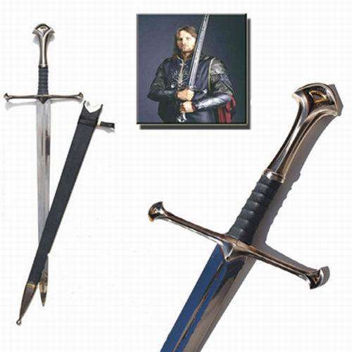 LORD OF THE RINGS Anduril Sword of Aragorn SWORD + scabbard  51 inch GREAT VALUE!!!