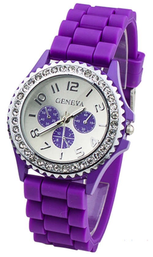 Geneva Ladies Watch - Purple/Black/White