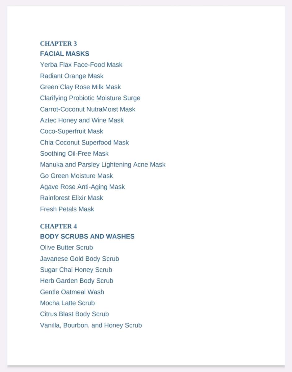 100 Organic Skin Care Recepies EBook PDF