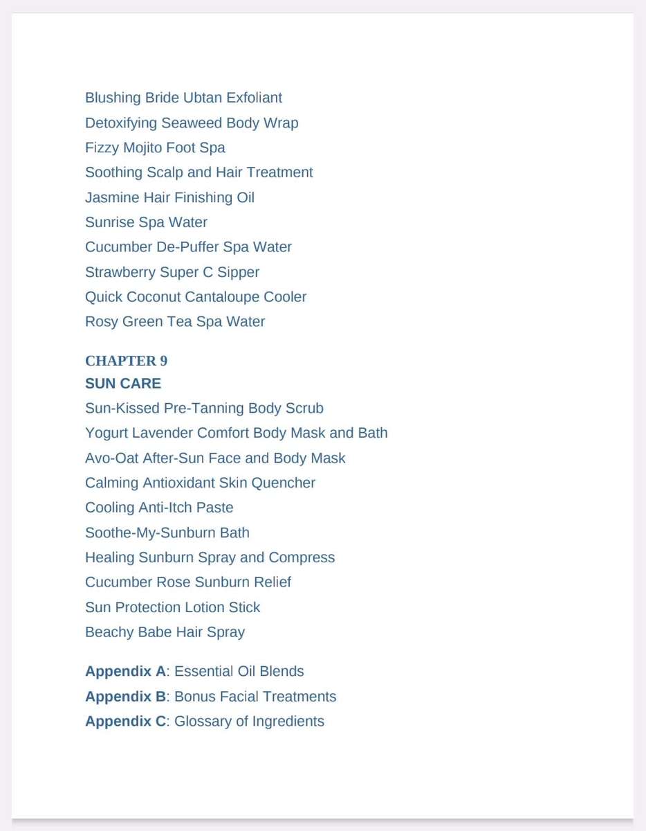 100 Organic Skin Care Recepies EBook PDF