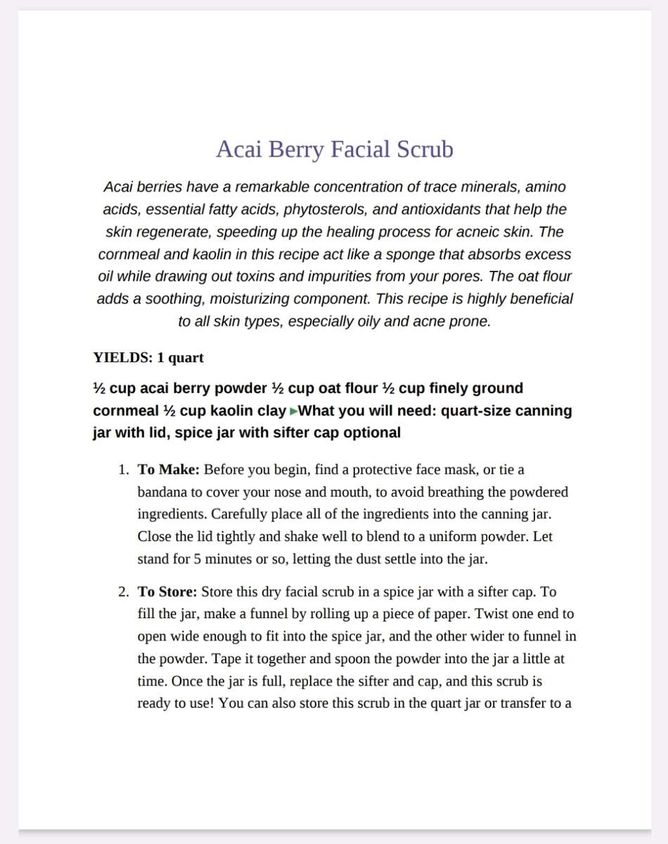 100 Organic Skin Care Recepies EBook PDF