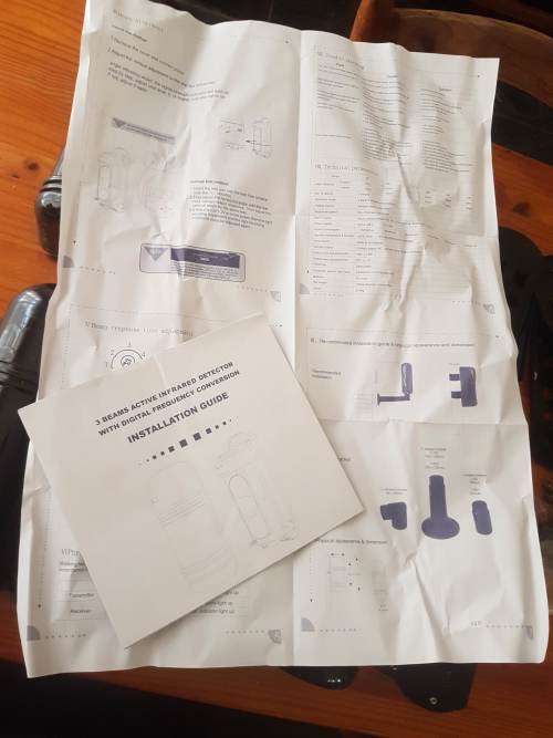 4 sets of Triple laser security beams