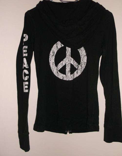 Peace Hoodie Size L