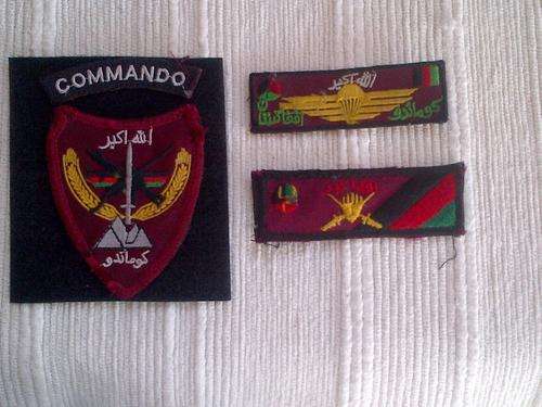 Afghanistan Commando Patch with cloth wing and course patch