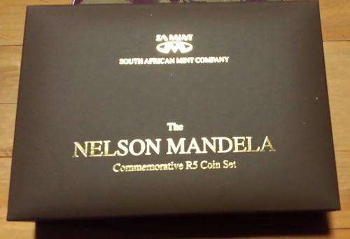 NELSON MANDELA COMMEMORATIVE R5 COIN SET