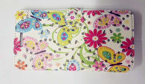 Bling Painting Art Design PU Leather Stand Flip Case Cover for Samsung smart phone and Apple iphone