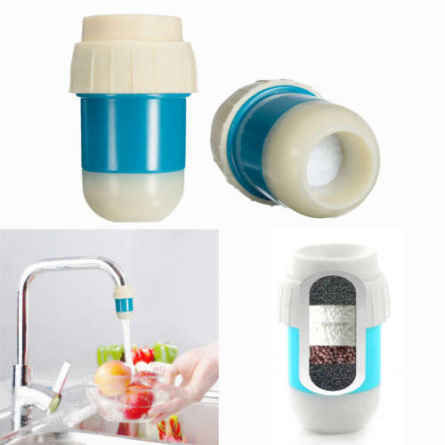 Mini Faucet Water Activated Carbon Purifier Filter 6.5 x 4cm