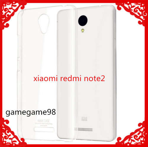 Xiaomi redmi note 2 clear case cover with tempered glass
