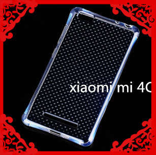 Ballistic durable drop Protection Soft Gel Cover for XIAOMI MI 4C with tempered glass