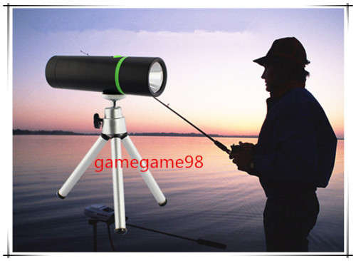 High Power Bright Blue LED  Fishing Light Lamp Torch Tripod
