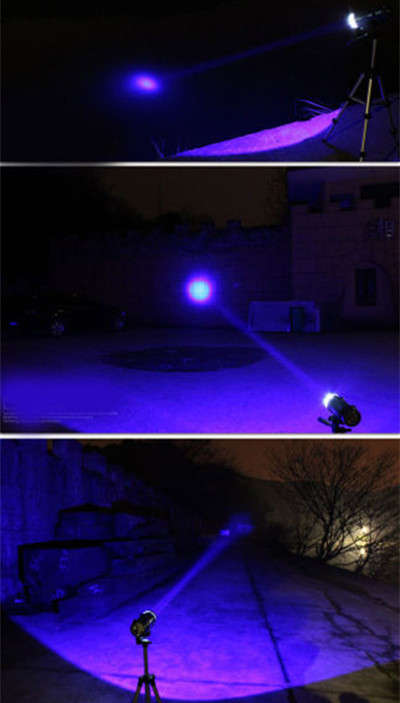 High Power Bright Blue LED  Fishing Light Lamp Torch Tripod