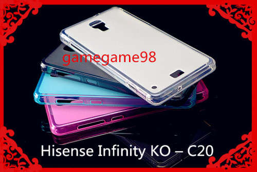 Gel case TPU cover for Hisense Infinity KO  C20  WITH TEMPERED GLASS