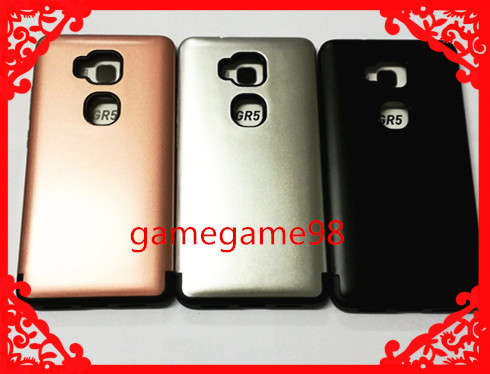 HQ Luxury  Matte Hard Back Protection Cover  Case For Huawei Honor X5,  GR5 with tempered glass