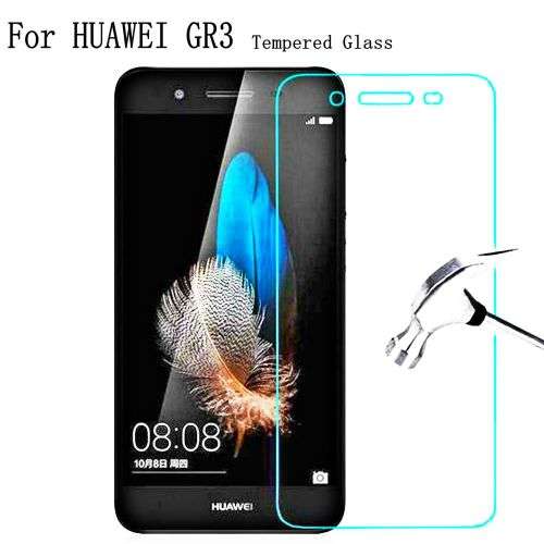 Huawei GR3 CLEAR TPU CASE with tempered glass